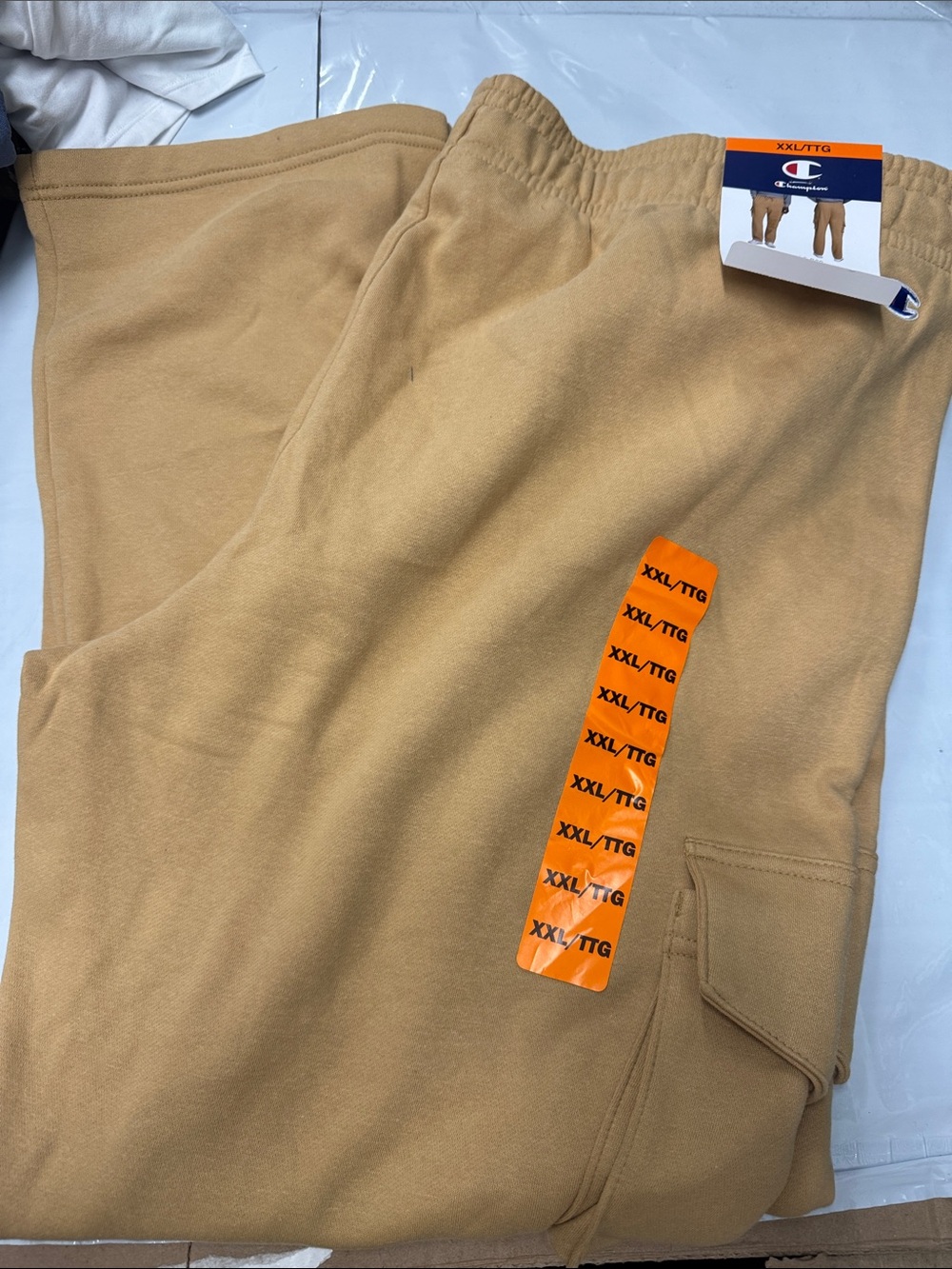Champion Kids' Tan Cargo Sweatpants - Carhartt-Inspired Workwear